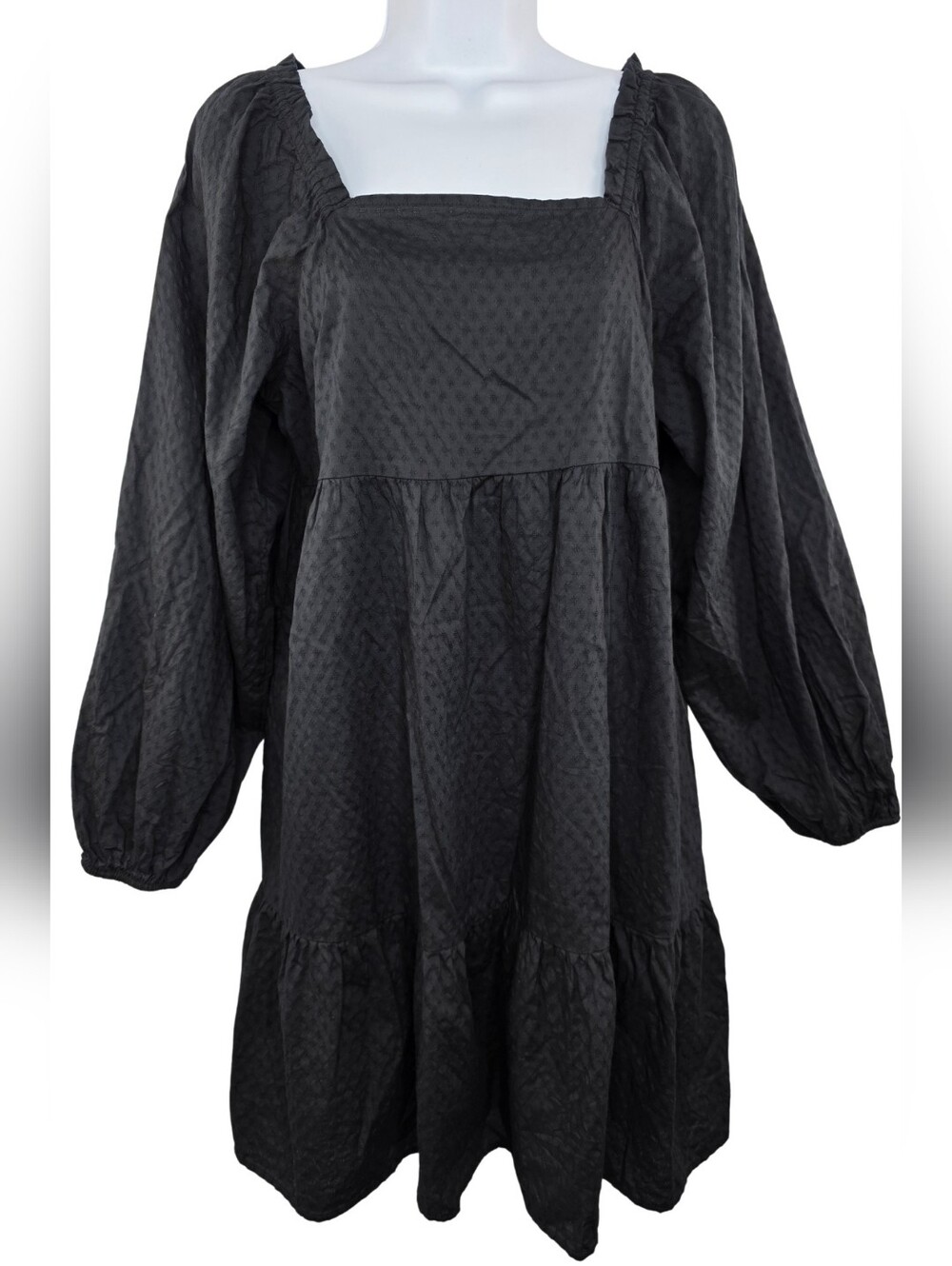 Universal Thread M Black Eyelet Lace Dress 3748-CV